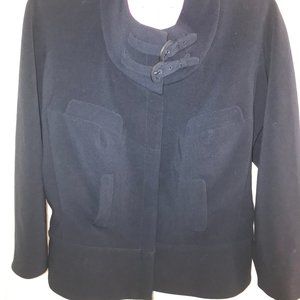 Byron Lars Navy Peplum Jacket
